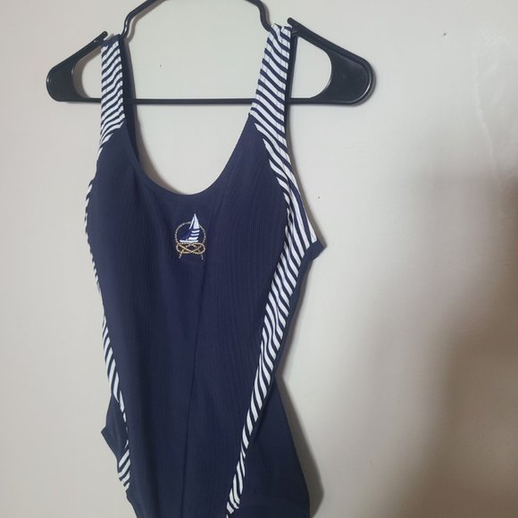 VNTG • Nautical • Malliot One-Piece Bathing Suit - Picture 3 of 5